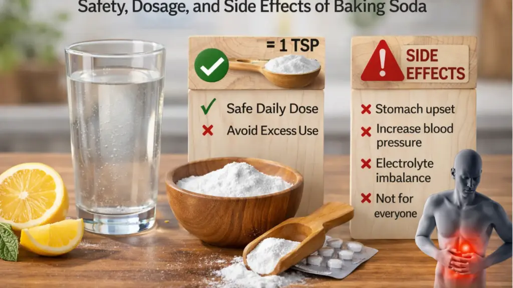 baking soda trick recipe safety dosage and side effects guide with measurements and warning signs