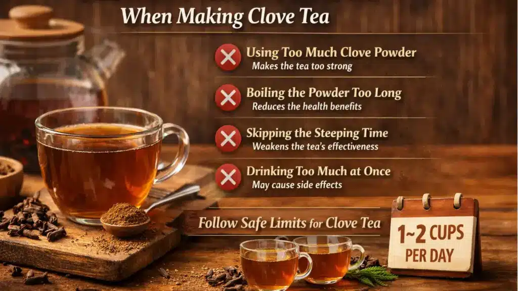 how to make clove tea with clove powder mistakes to avoid