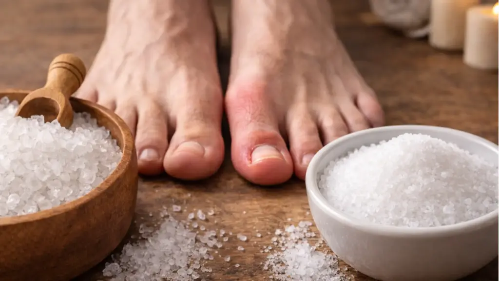 what is the difference between epsom salt and regular salt for ingrown toenail foot soak