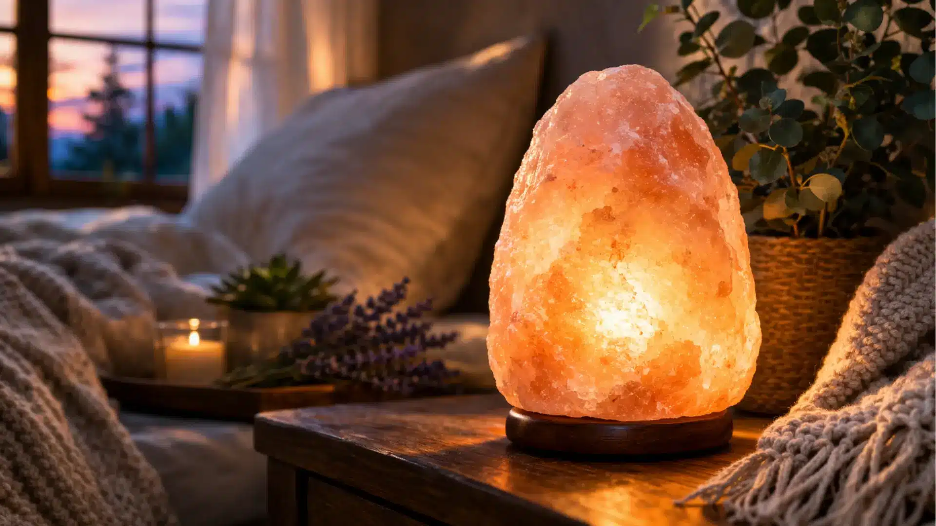 himalayan salt lamp benefits in bedroom for relaxation and sleep