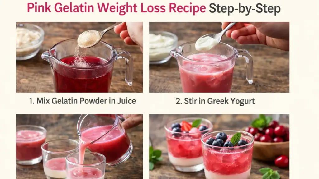 the gelatin diet recipes pink gelatin weight loss recipe step by step