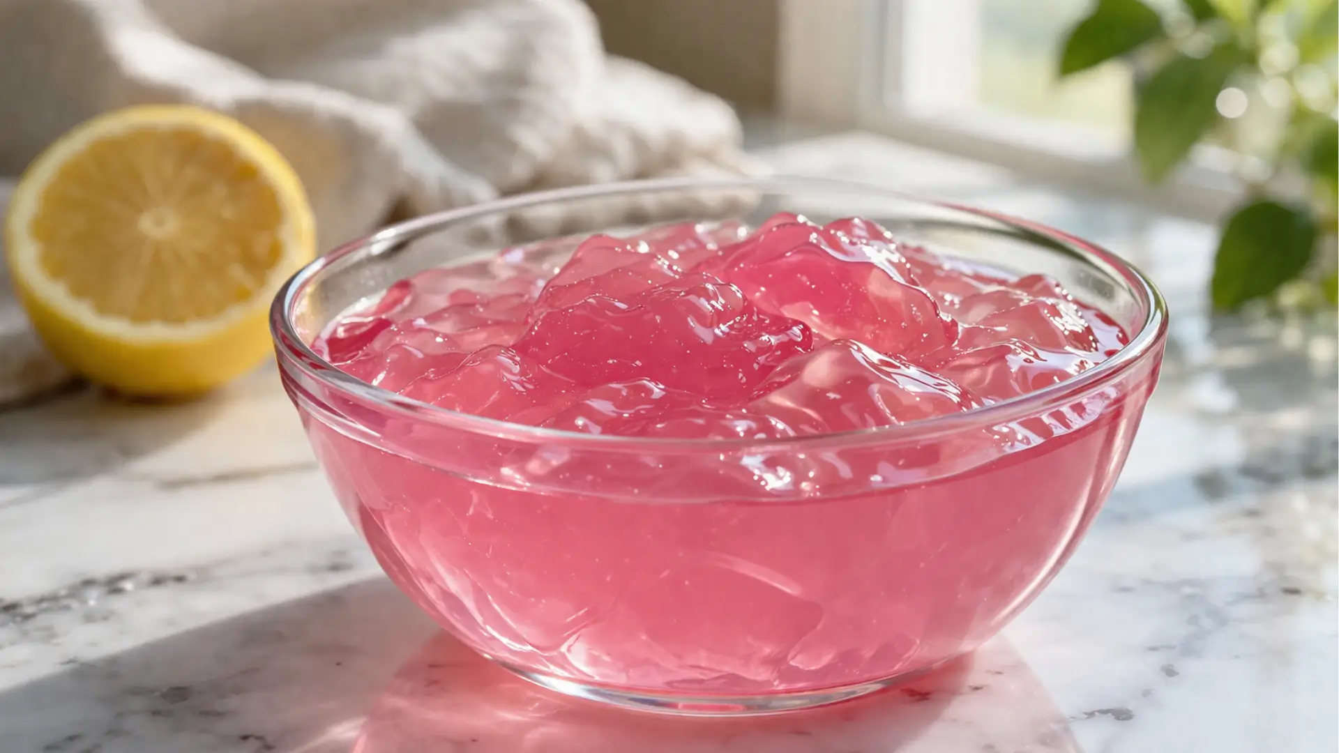 dr ashton bariatric gelatin recipe pink weight loss drink in glass bowl