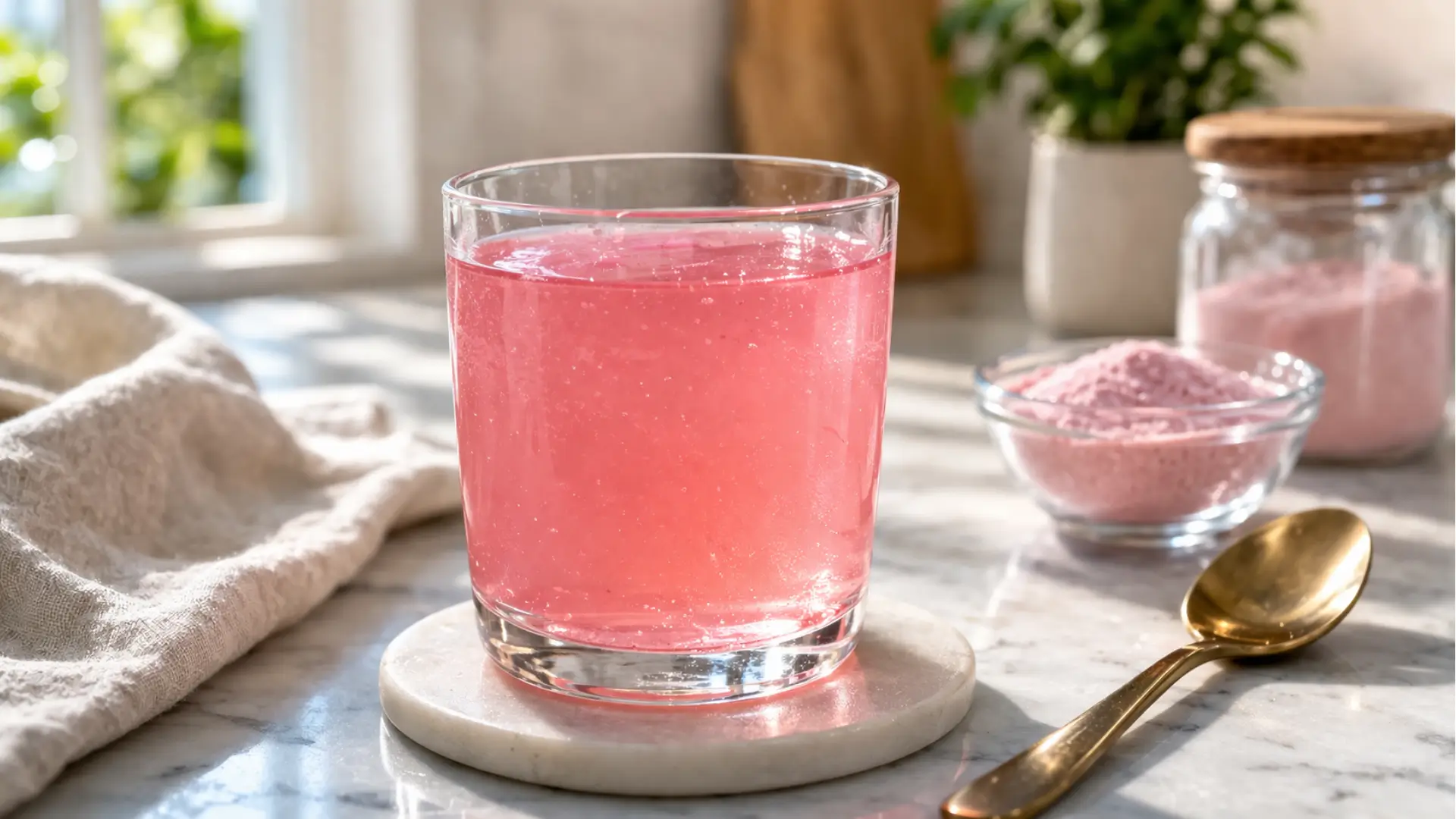 dr jennifer ashton gelatin trick recipe pink gelatin weight loss drink in glass