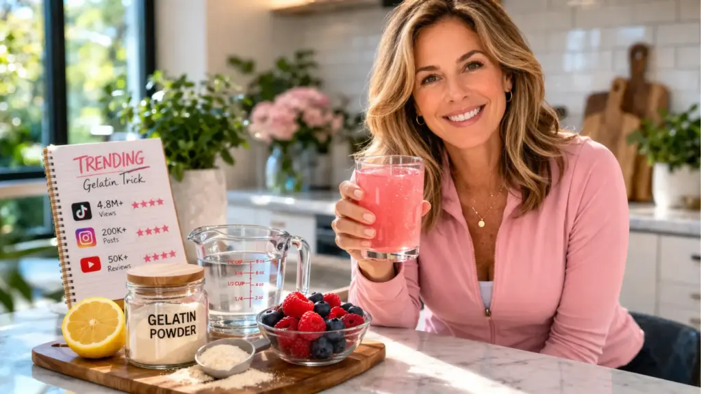 dr jennifer ashton gelatin trick recipe trending reviews pink gelatin drink preparation