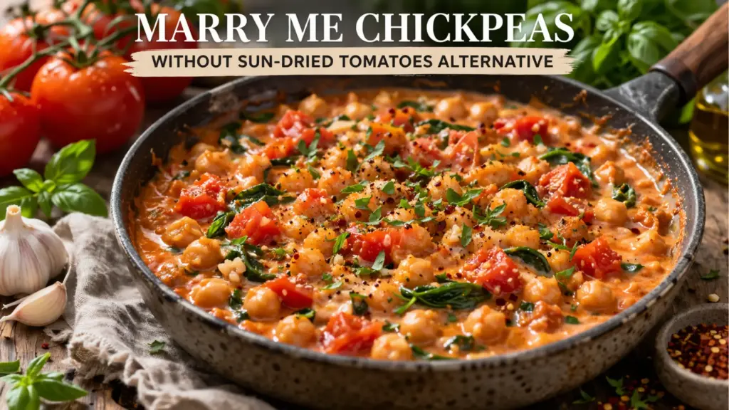 marry me chickpeas without cream without sun-dried tomatoes creamy recipe